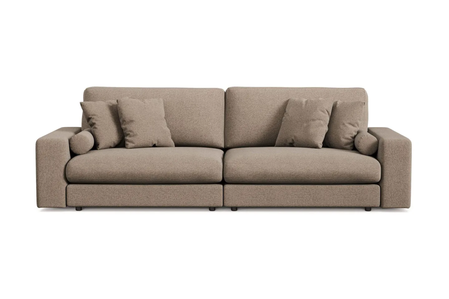 Adelsö by Gynning 4-sits Djup Soffa i Tyg - Brun