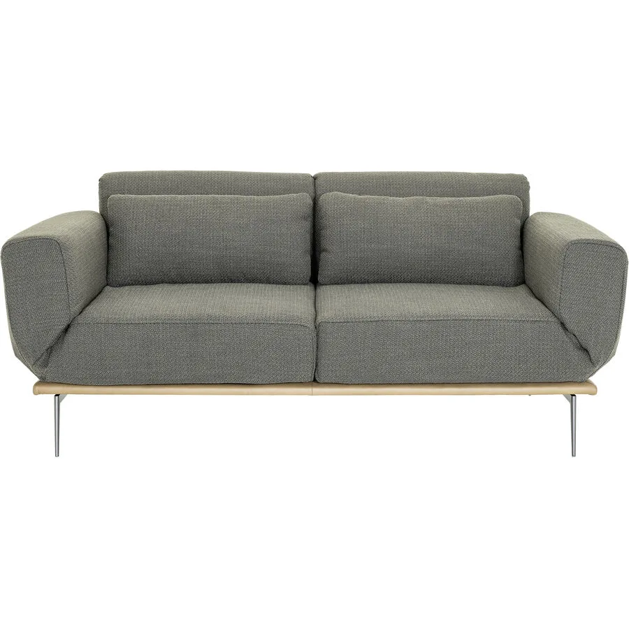 Sofa Lira Variabel Polyester/Leder nougat B 226 T 86 cm
