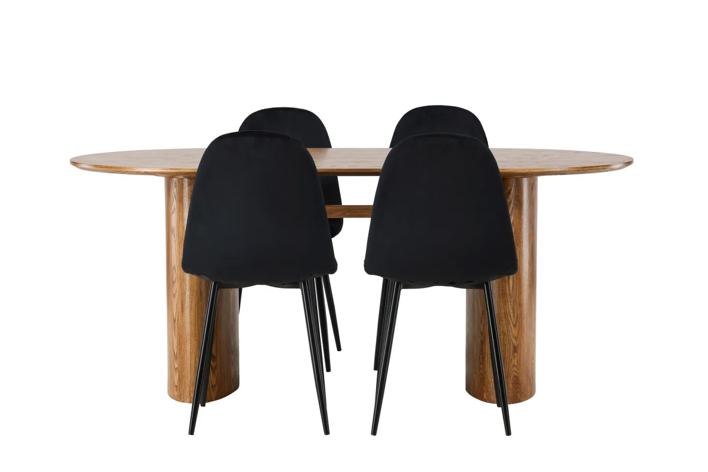 Isolde Matgrupp 180 cm Oval med 4 Polar Stolar -