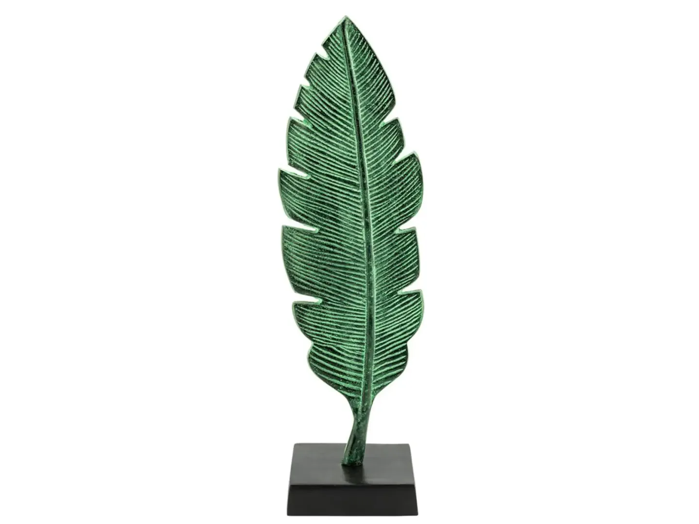 Abhika Figur Feder Grünspan H: 45 cm | Schubiger Möbel