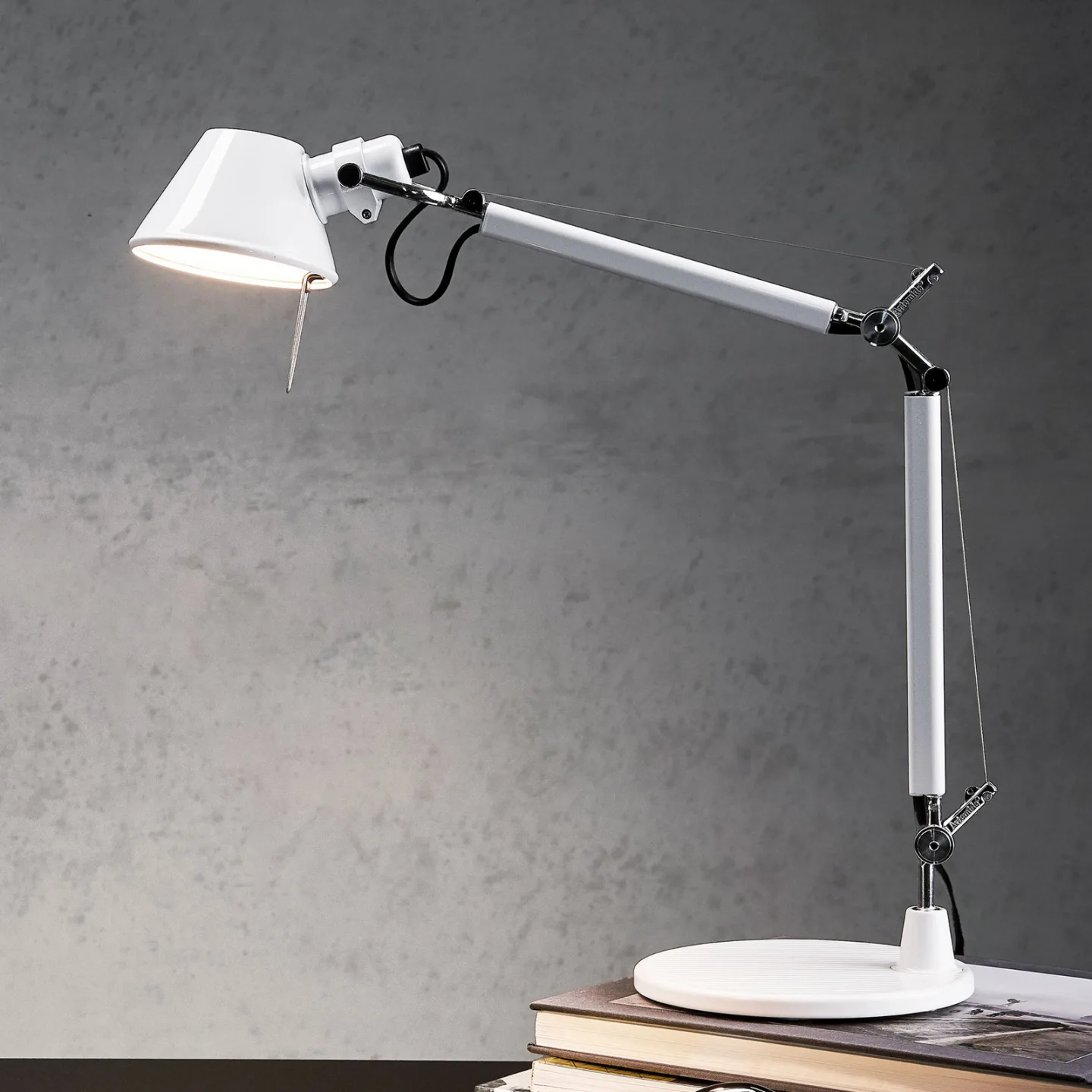 Tolomeo Micro Tischleuchte Weiß - Artemide - Arbeitszimmer / Büro - Design - Metall - Einflammig