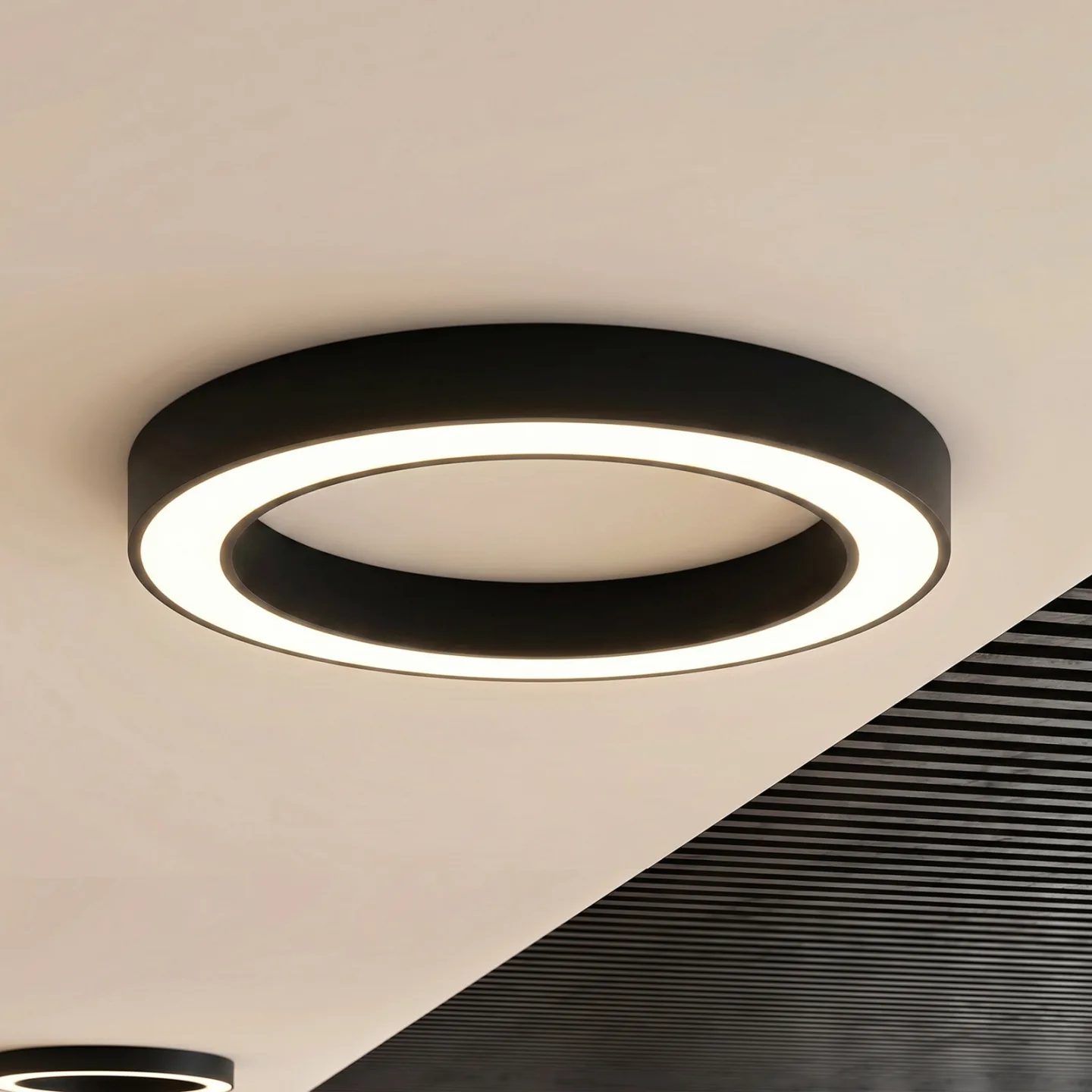 Sharelyn LED-Deckenleuchte, schwarz, Ø 80 cm, dimmbar, CCT - Arcchio - Küche - Modern - Aluminium - Rund