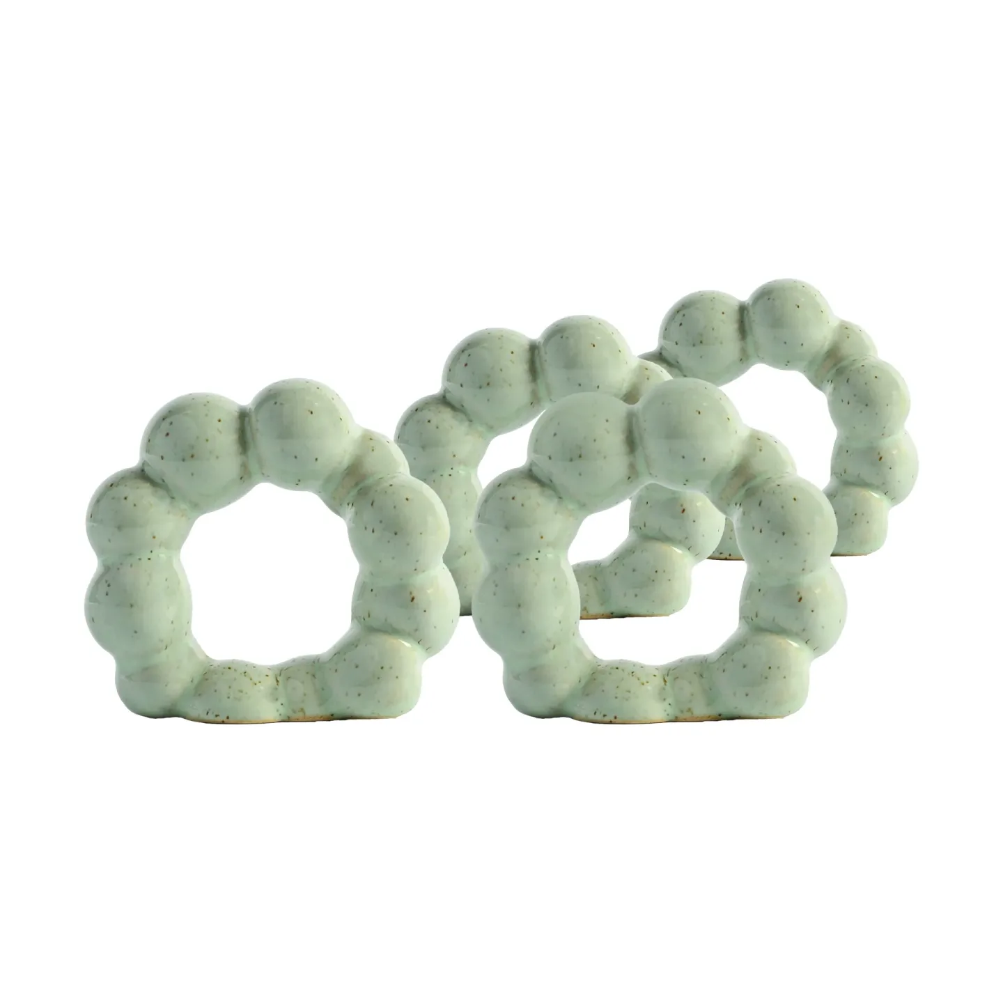 Byon Porto Serviettenring 4‑er Pack Mintgrün