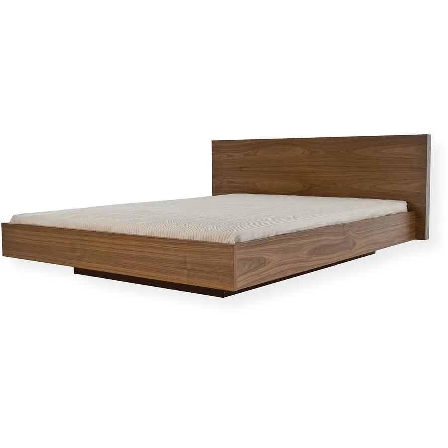 Bett Fluent Nussbaum Dekor Holz/MDF 180 x 200 cm