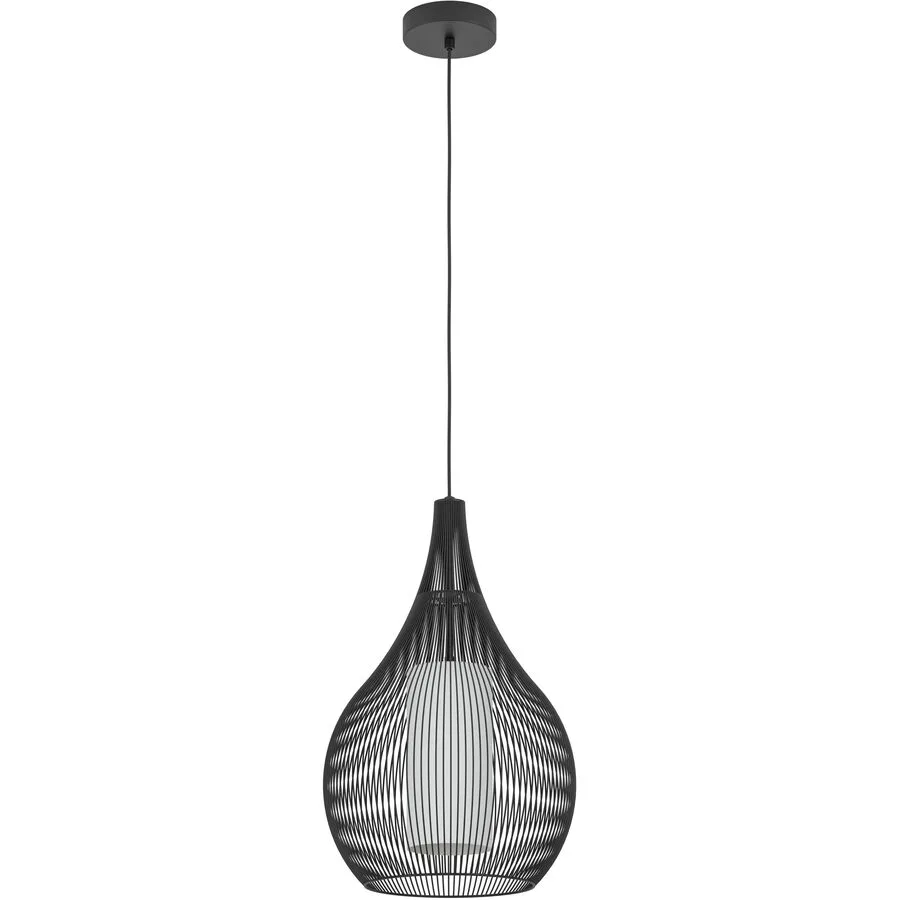 Eglo Pendellampe Razoni 1 Schwarz Stahl 110 cm