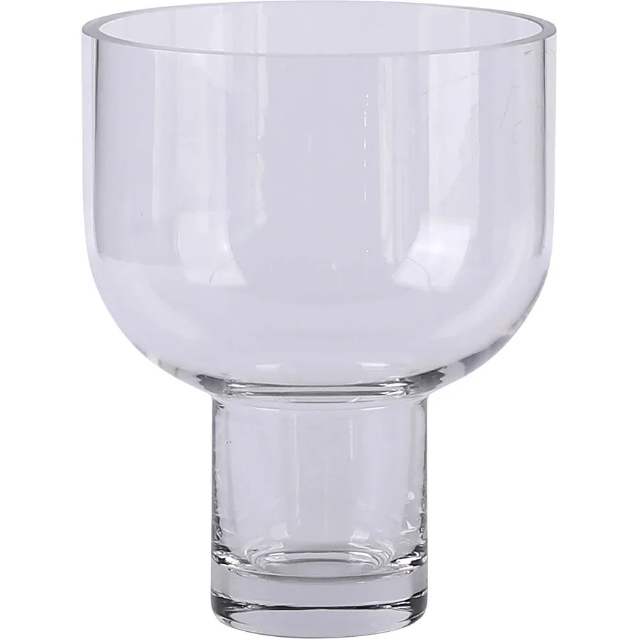Vase Reduced Transparent Glas 25 cm