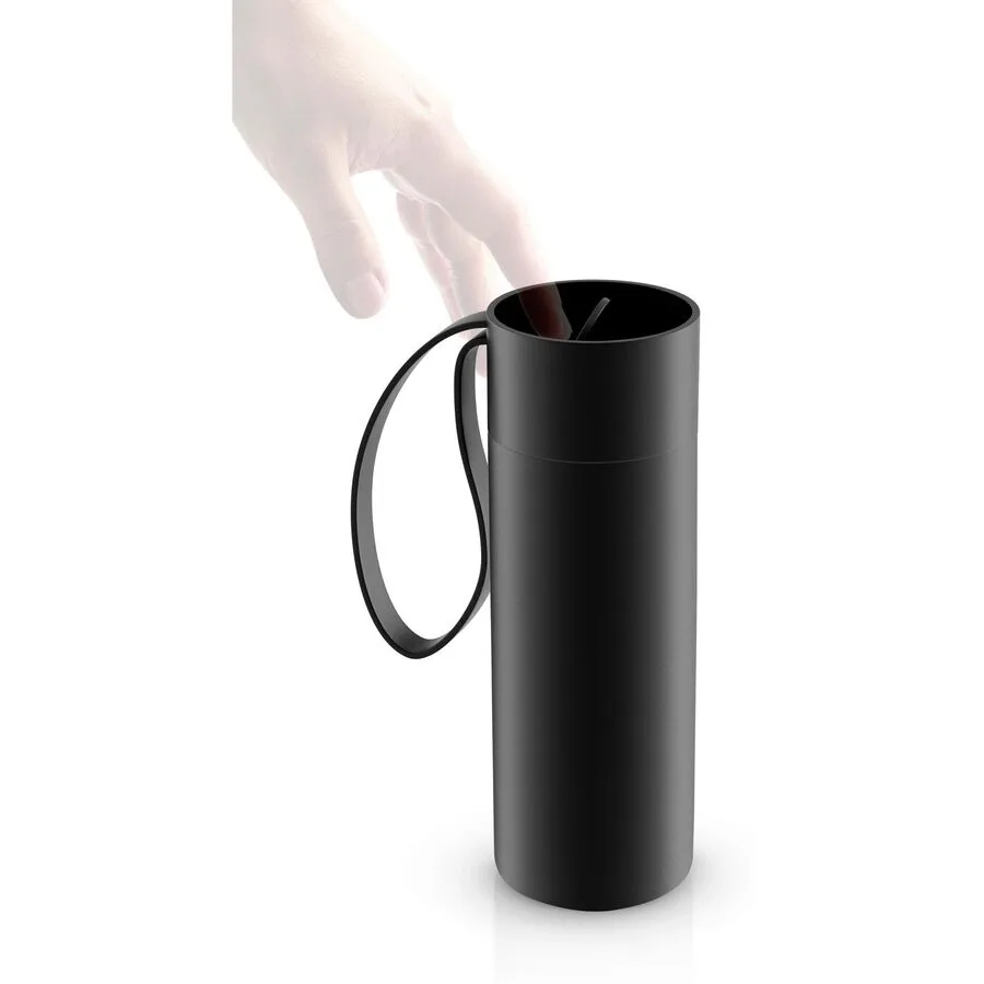 Thermobecher Eva Solo Schwarz Edelstahl H 20 cm