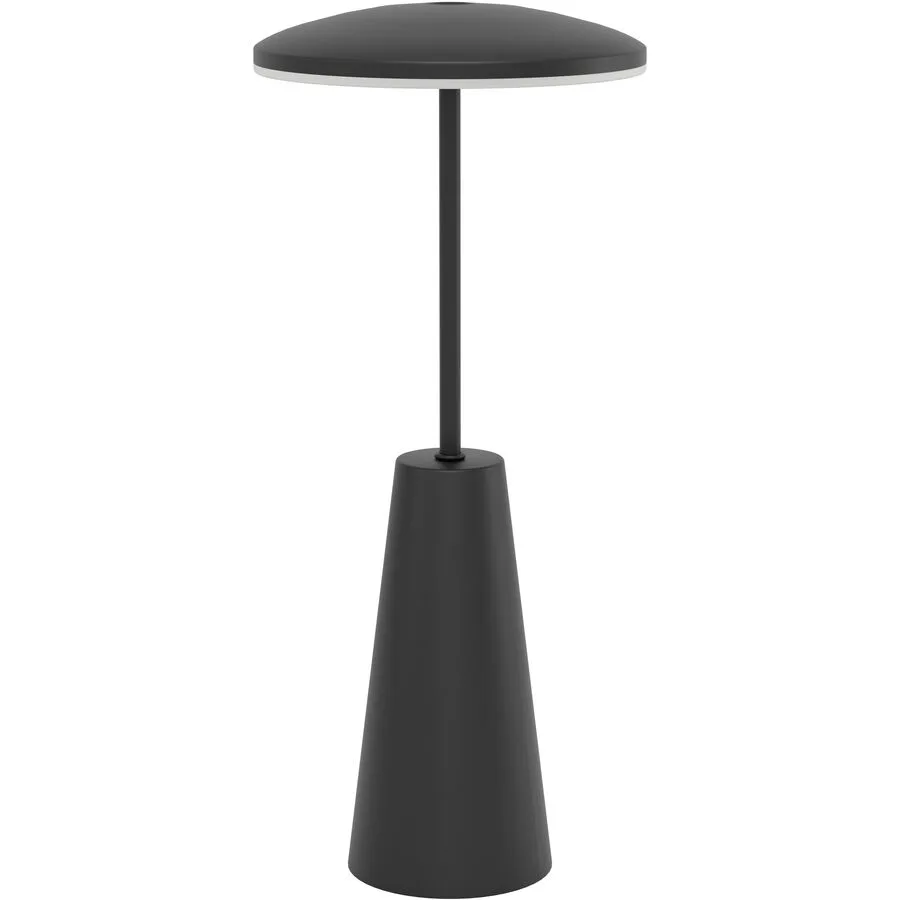 Eglo Tischlampe Piccola Schwarz Stahl 28 cm - LED - Lichtfarbe: Extra warmweiss - Helles Neutralweiss - LED Energiesparlampen