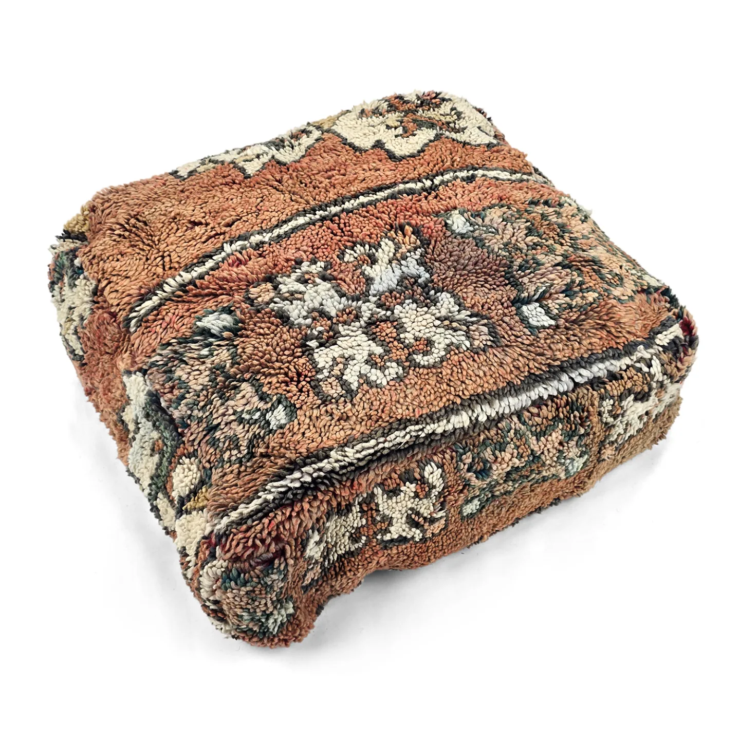 Sittepuff - Marokkansk Azilal 058 (Størrelse: 60 x 60 cm)