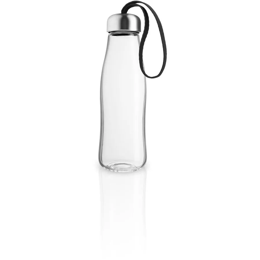 Trinkflasche Eva Solo Schwarz Glas 500 ml B 7 cm