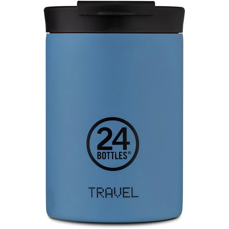 Thermobecher 24 Bottles Blau Edelstahl 12.5 cm - Farbe: Powder Blue