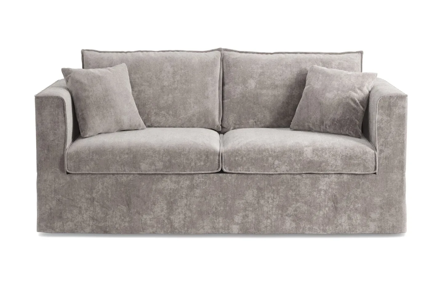 Travstad 3-sits Bäddsoffa i Chenille frammåtbäddad - Grå