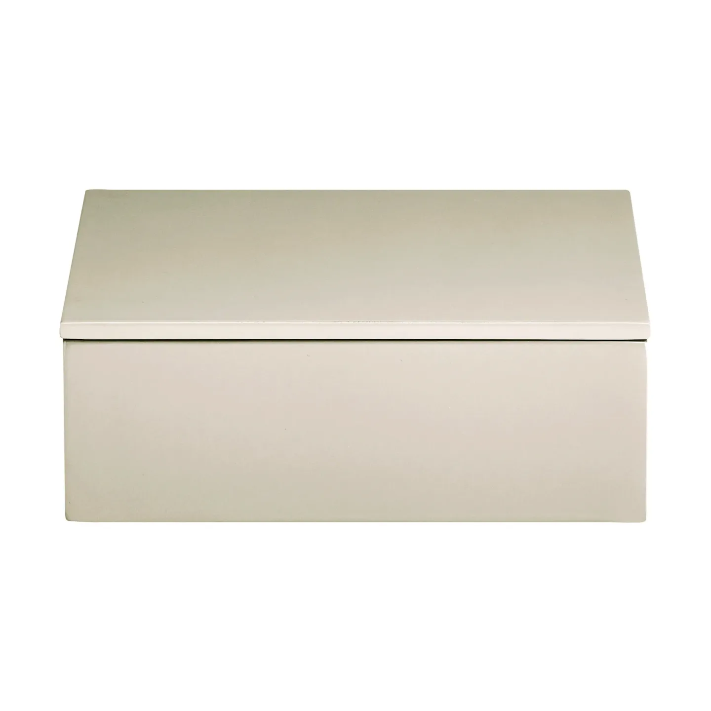 Mojoo Lux lackierte Aufbewahrungsbox 19x19x7 cm Latte