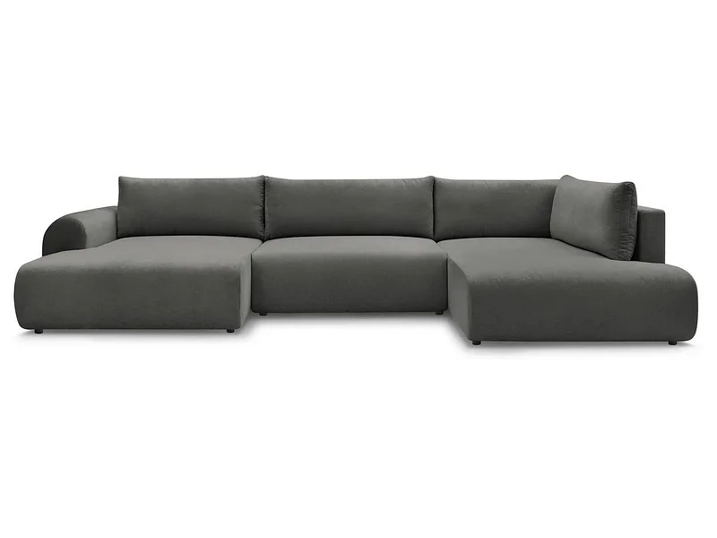 Wohnlandschaft BOBOCHIC LUCIEN Stoff dunkelgrau