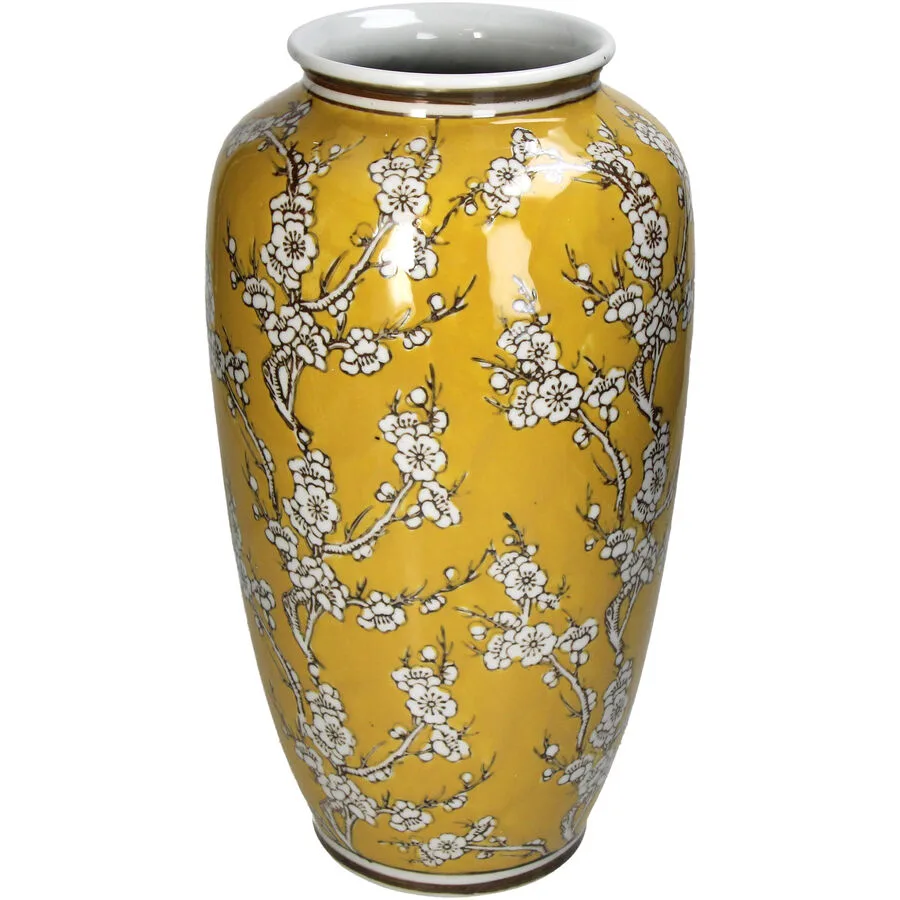 Vase Myko Gelb Porzellan 35.5 cm