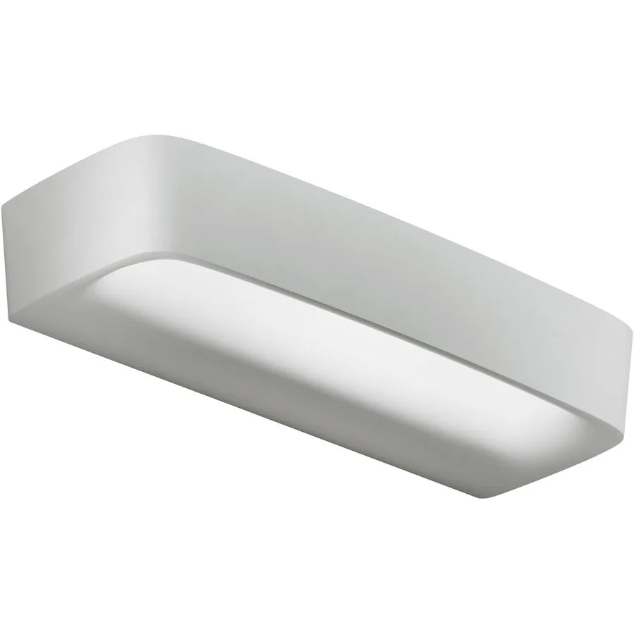URBAN Wandlampe Aki Weiss Aluminium 35.5 cm 5.5 cm - LED - Lichtfarbe: Extra warmweiss - LED Energiesparlampen
