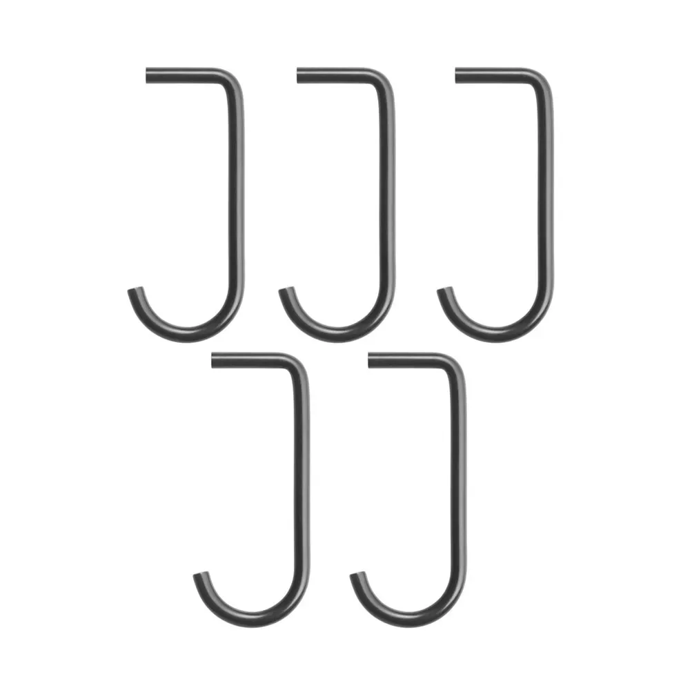 String String J-Haken 5er-Pack Schwarz