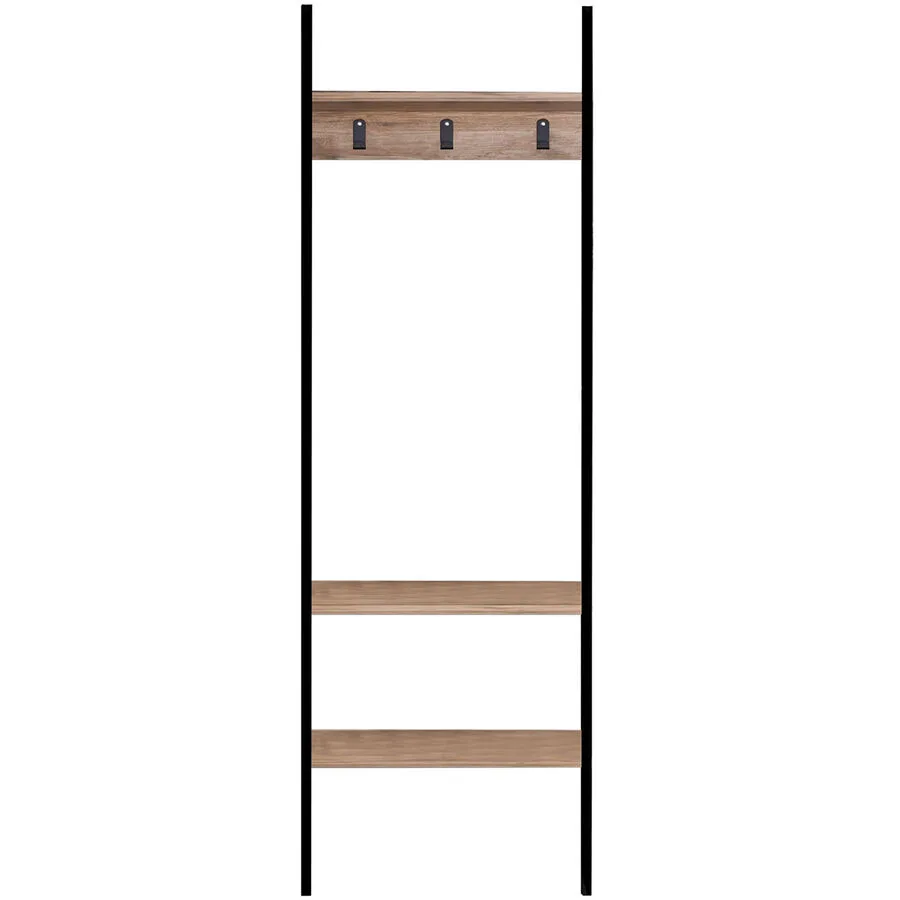 Kleiderständer Yemek schwarz Melamin H 180 cm