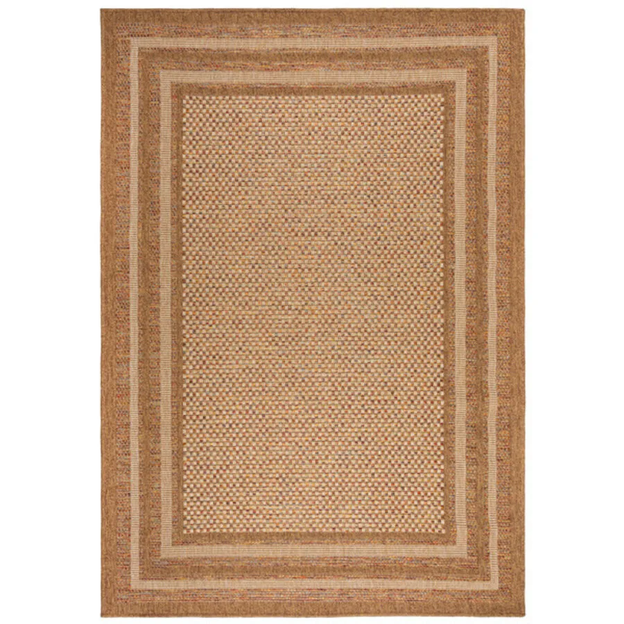 Outdoor-Teppich Valais hellbraun Anderes Muster Polypropylen 120 x 170 cm
