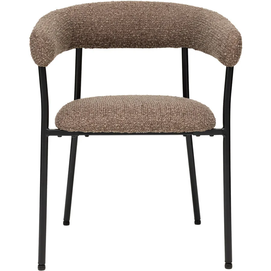 Armlehnstuhl Keno braun Polyester
