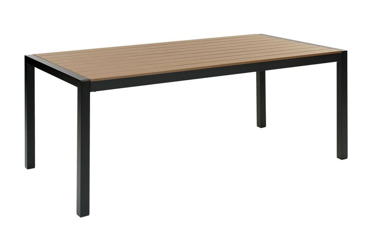 Pereta Matbord Utomhus 180x90 cm - Ljusbrun/Svart