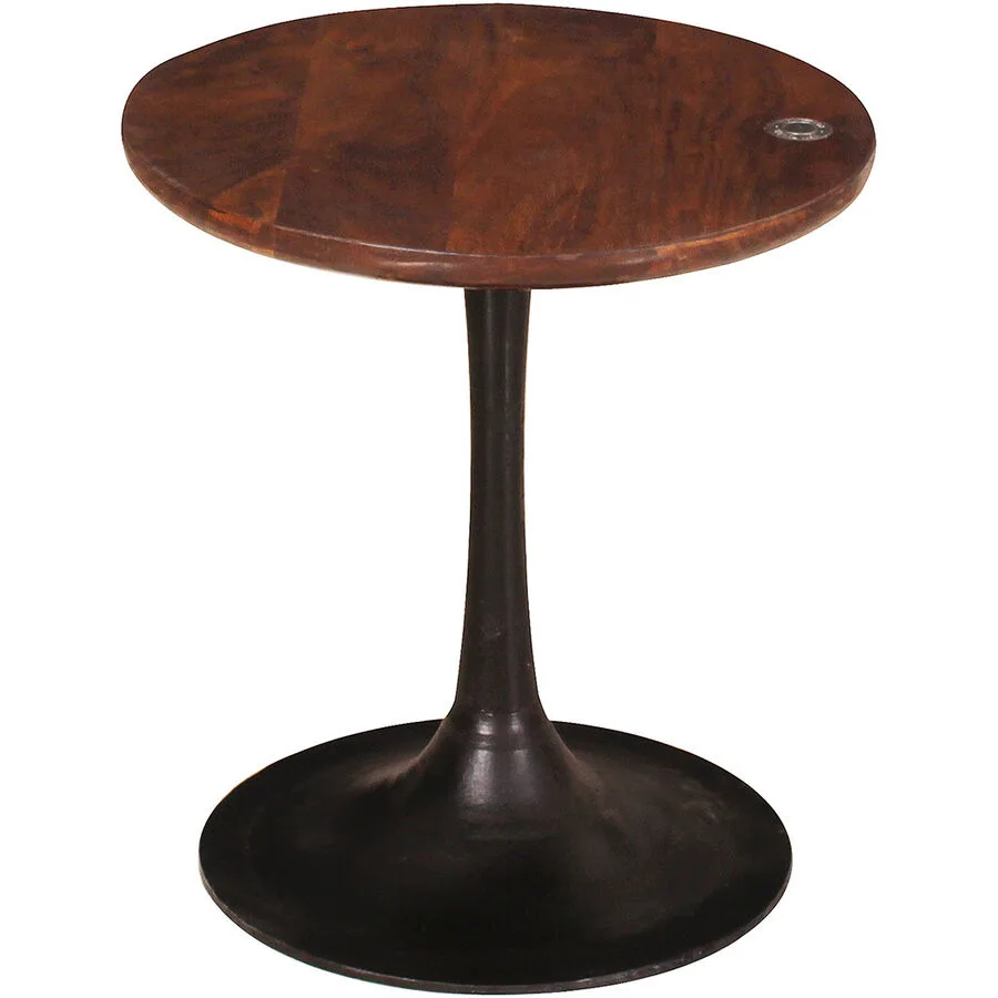 Beistelltisch Silas dunkelbraun Mangoholz B 40 H 42 cm