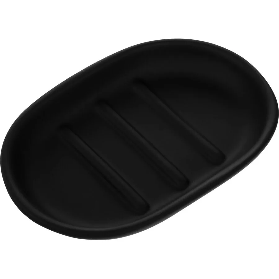 Seifenschale COCON Schwarz Keramik T 12 cm