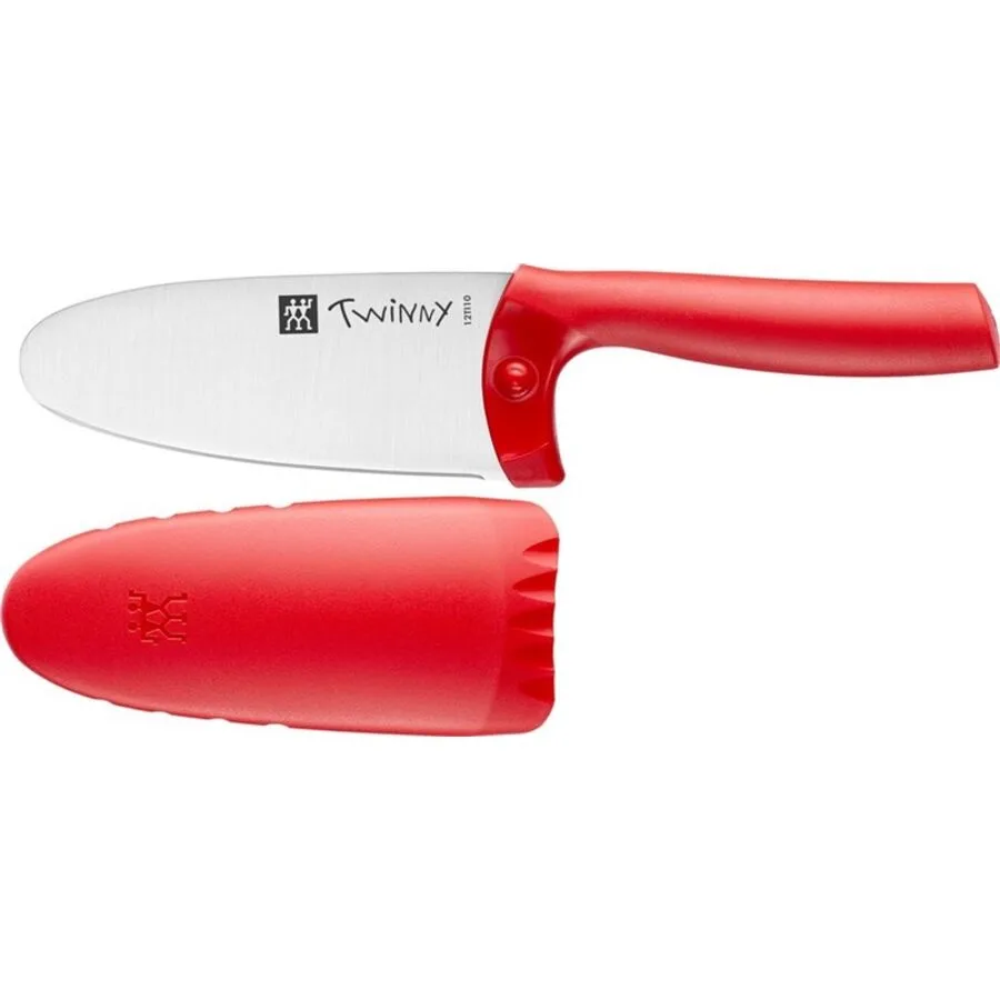 Kochmesser Zwilling Twinny rot Edelstahl 10 cm