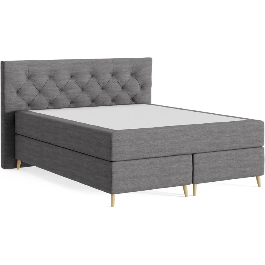 Boxspringbett Sørensen Wish - 68 Darkgrey 160 x 200 cm - Möbel Konfigurator: Traummöbel individuell zusammenstellen