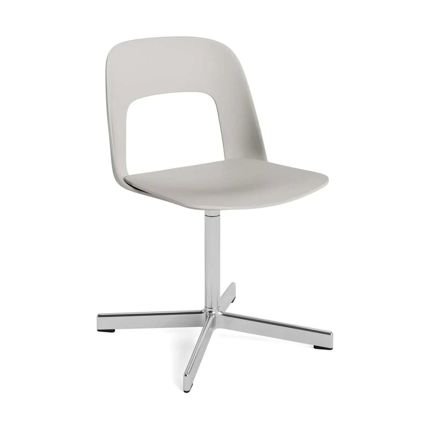 HAY Layout Chair 131 Stuhl Sky grey-polerad aluminium