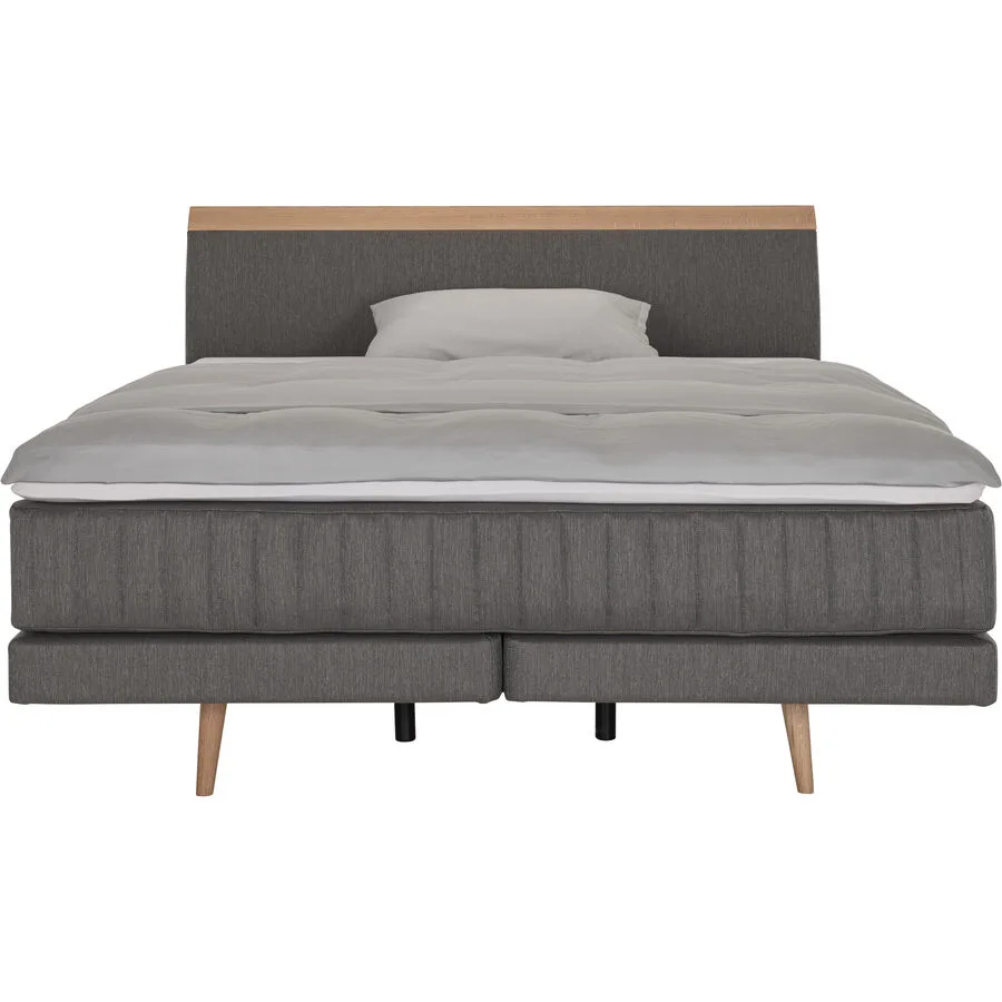 Modular Boxspringbett Jana nougat Stoff 160 x 200 cm