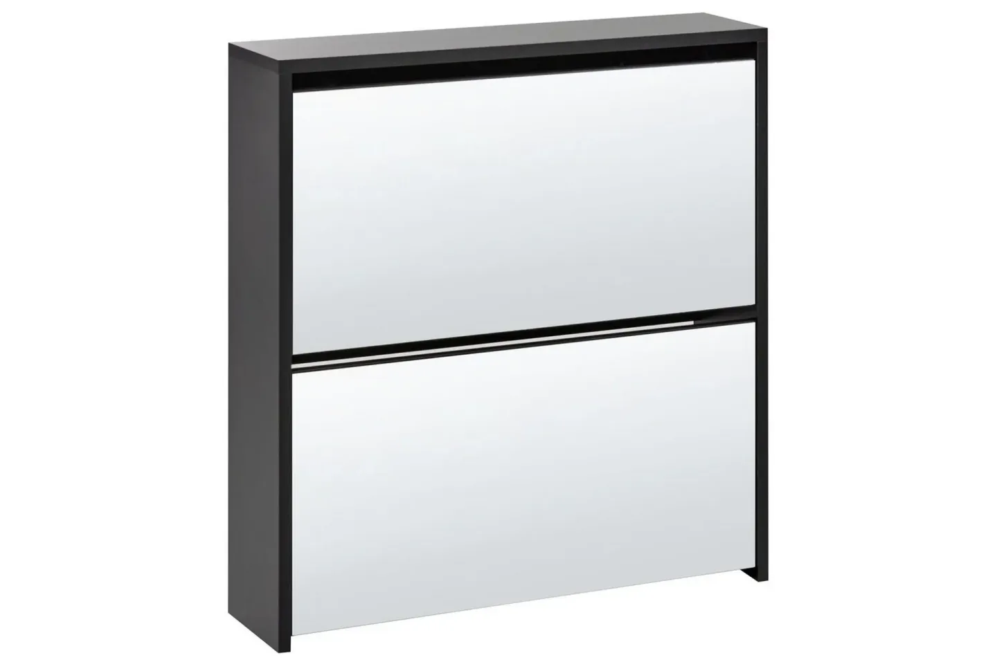 Skoskåp Midfield Svart, Silver, 63x17x67 cm - Svart, Silver, 63x17x67 cm