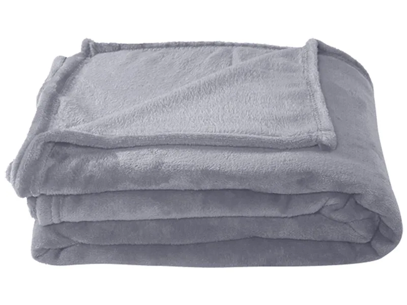 Decke MOLY120 120x160cm grau unifarben