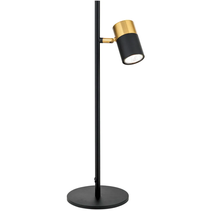 Tischlampe Kevin Gold/Schwarz Stahl 51 cm - Farbe: schwarz-gold