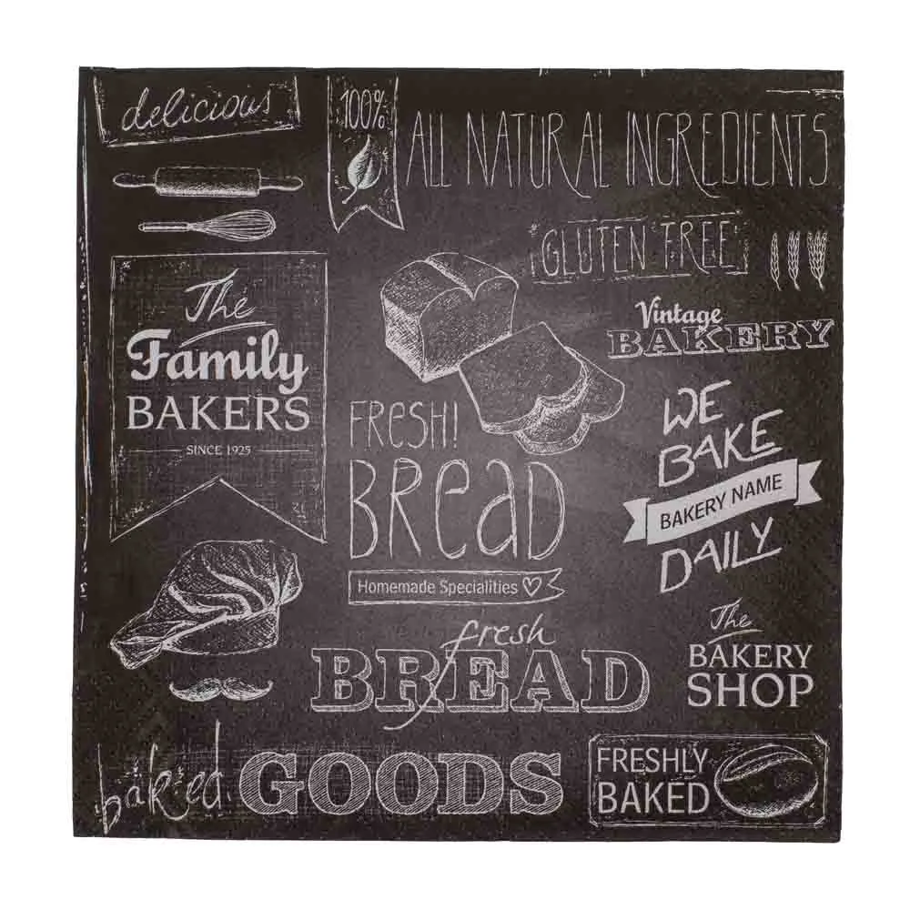 Servetter Urban Bakery 33 x 33 cm