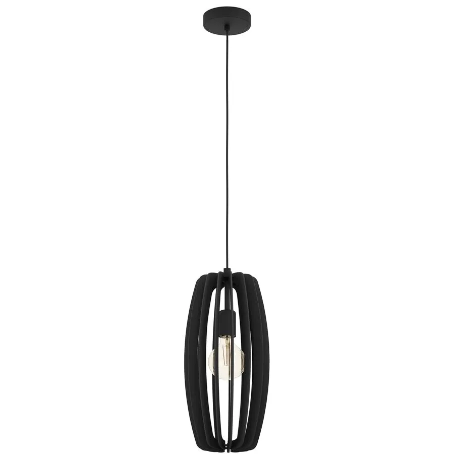 Eglo Pendellampe Bajazzara Schwarz Stahl 26 cm 110 cm