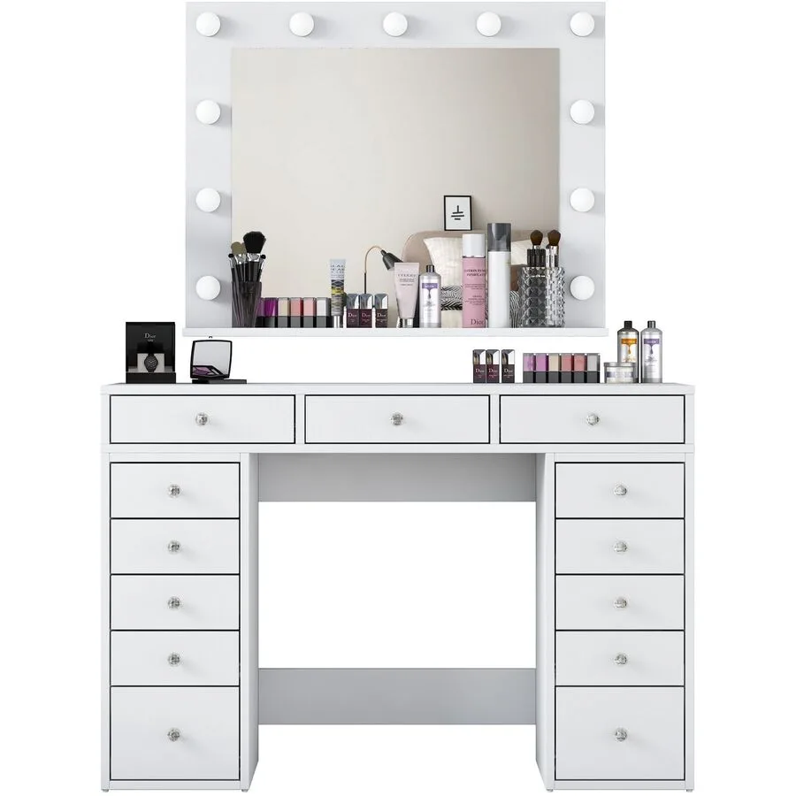 Schminktisch Uyumak weiss Melamin B 120 cm T 44.5 cm