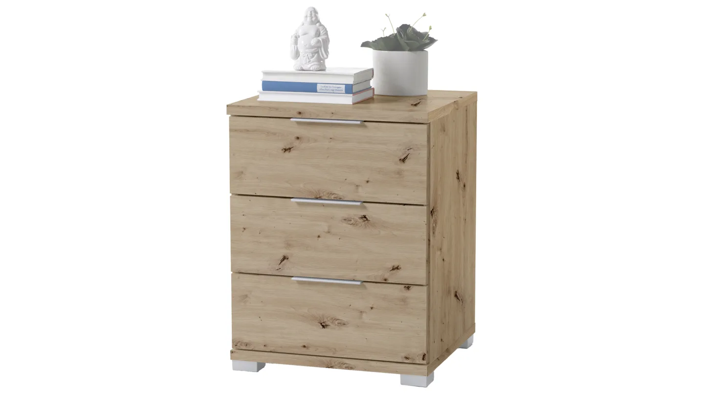 Nachttisch mit Schubladen - Artisan Eiche - 46 x 61 cm - UNIVERSAL