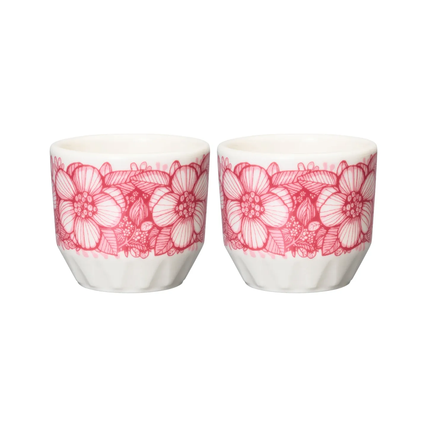 Arabia Huvila Eierbecher 2er Pack Rosa-Weiß