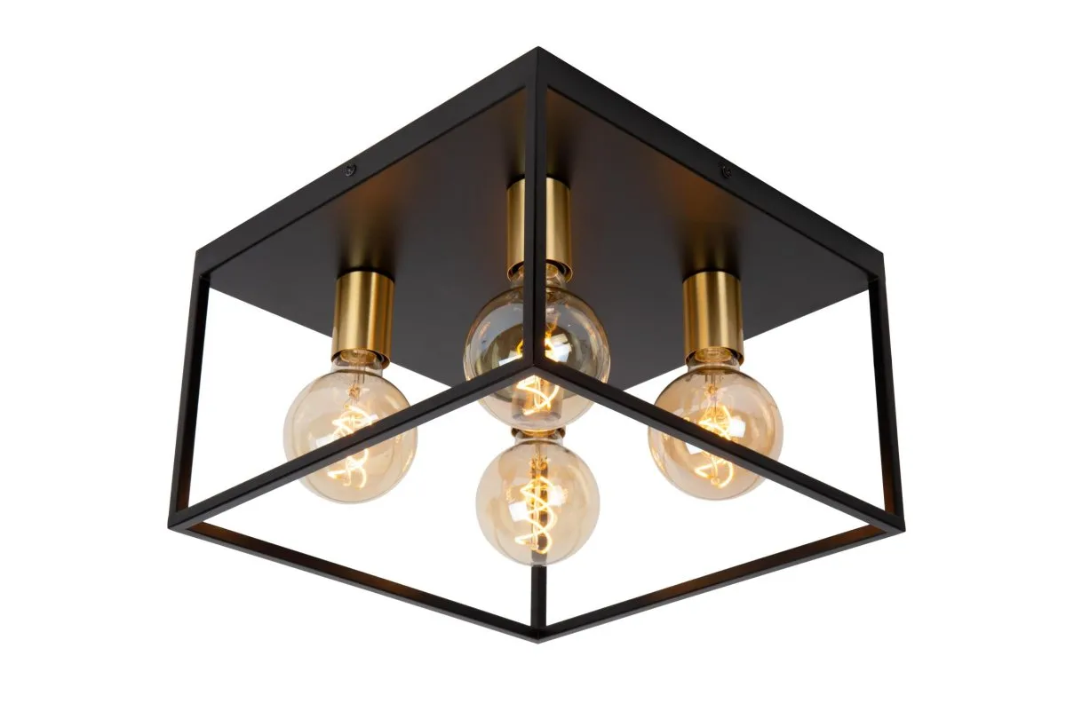 Lucide - Ruben 36cm - Takplafond - Svart