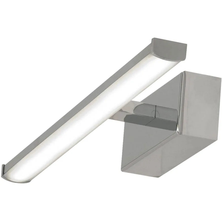 Wandlampe Nuria Grau Metall 30 cm 4.5 cm - Farbe: verchromt - LED - Lichtfarbe: Warmweiss - LED Energiesparlampen
