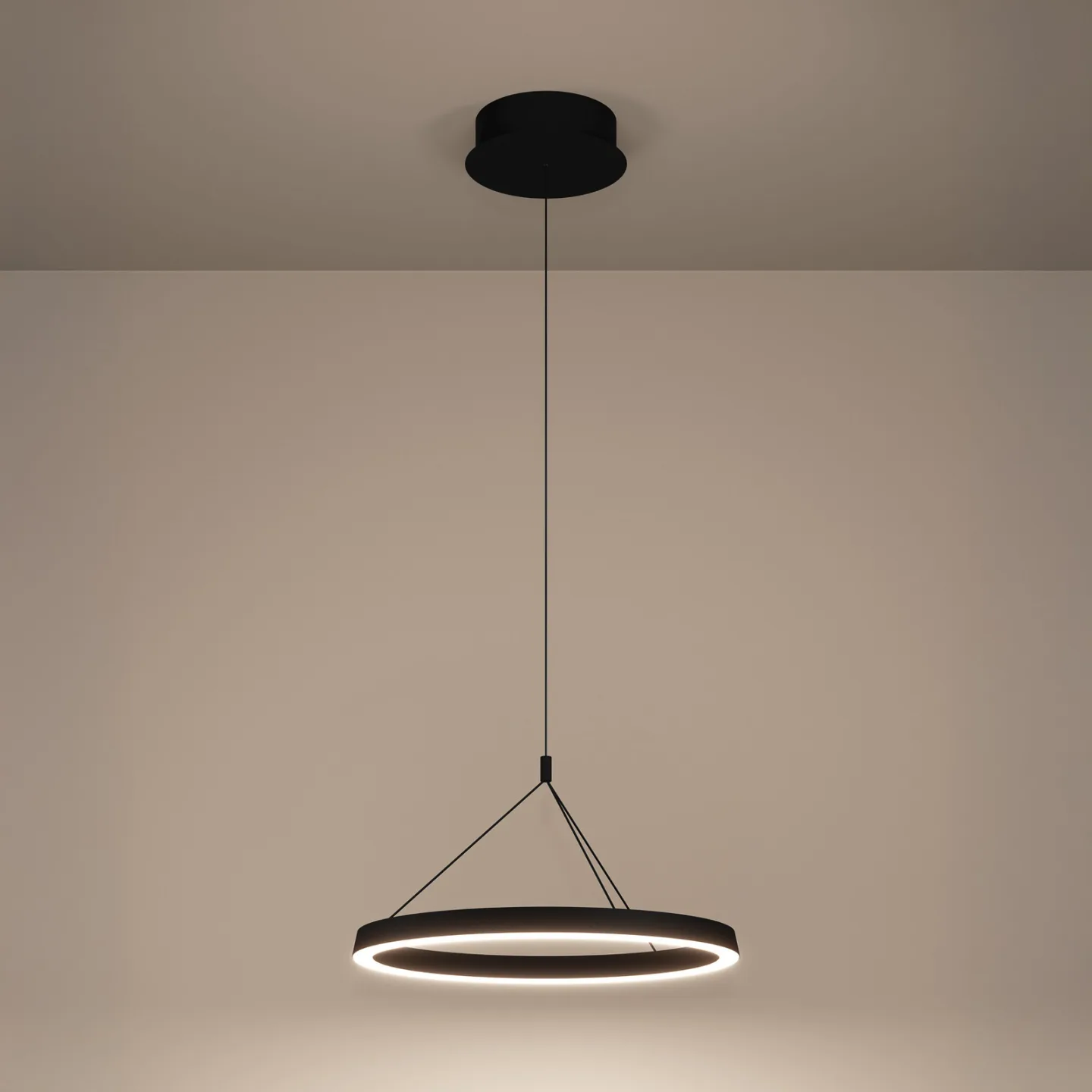 Canyamel LED-Hängelampe schwarz Ø 55 cm CCT - Stars of Light - Wohnzimmer - Modern - Aluminium - Einflammig