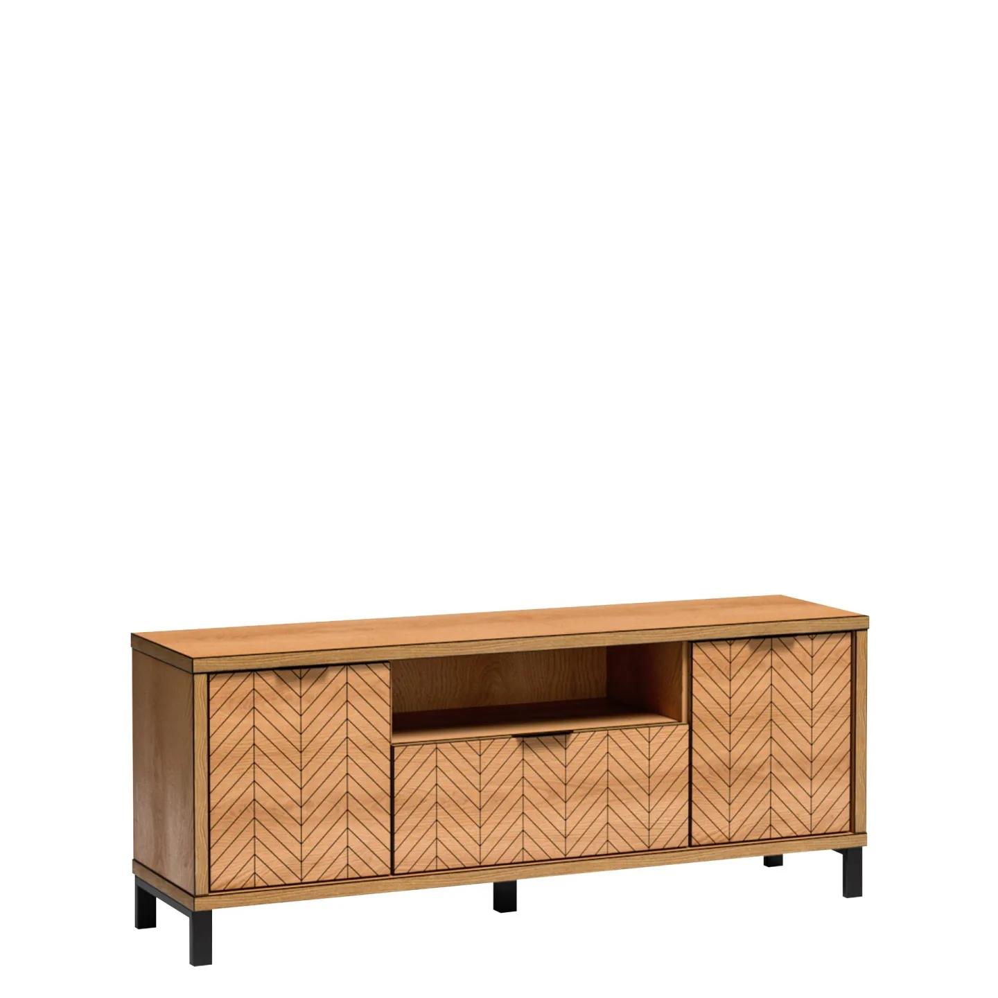 Fonti Tv-bänk 159 cm - Brun|svart