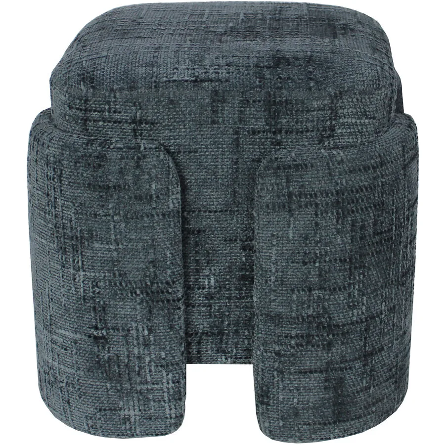 Hocker June Blau Polyester 41 cm 41 cm