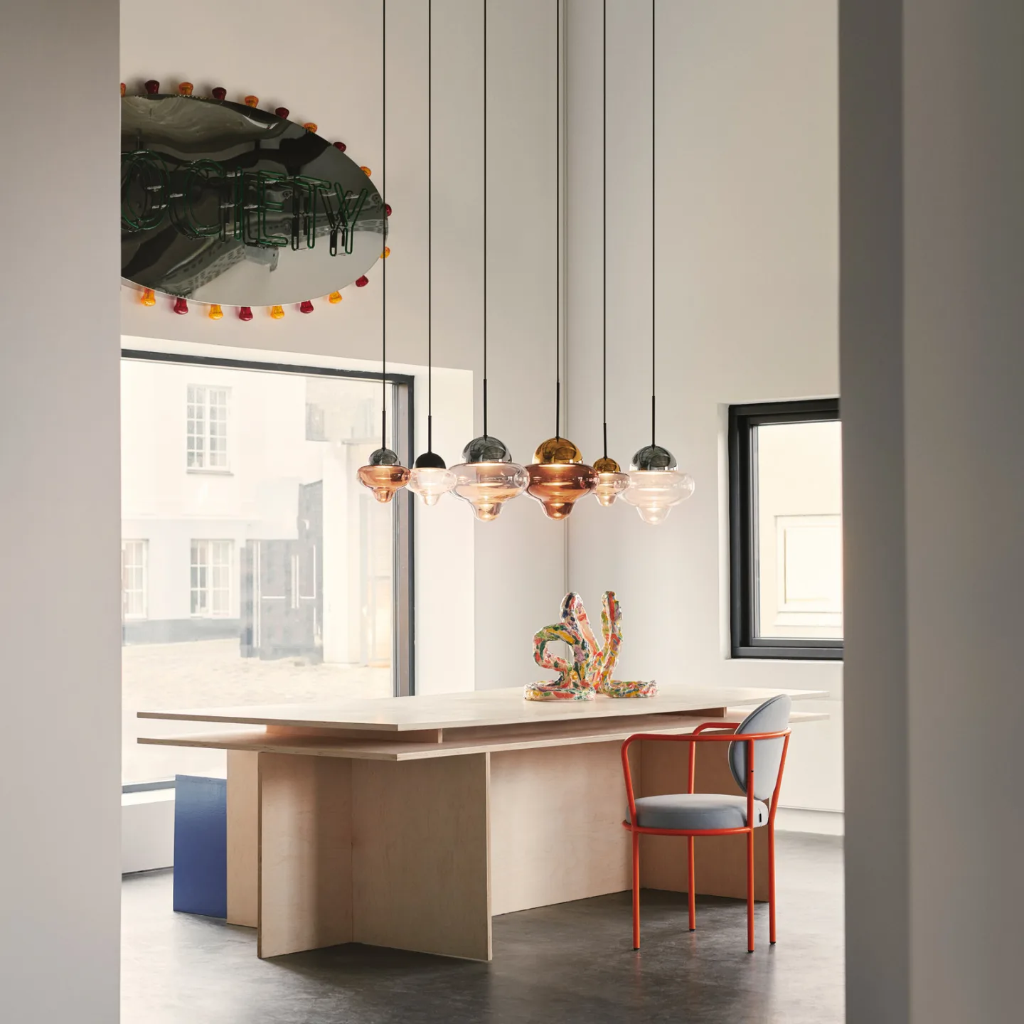Nutty pendellampa Clear/Black – DESIGN BY US - Vardagsrum - Glas - Med en ljuskälla