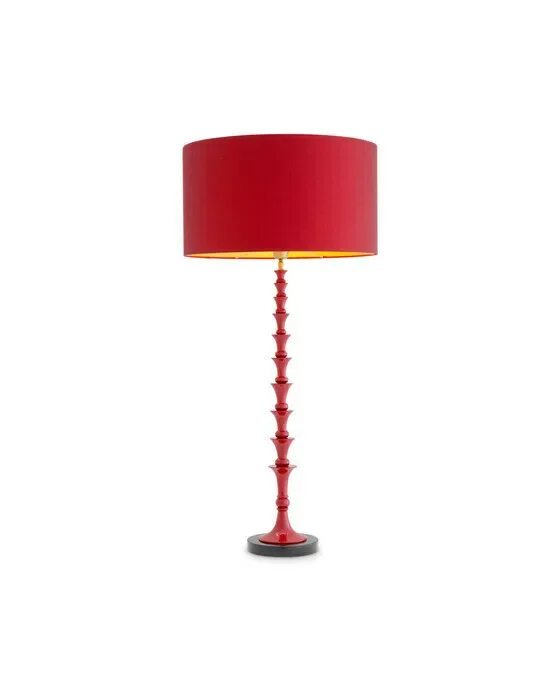 Arabella bordlampe bordeaux red finish