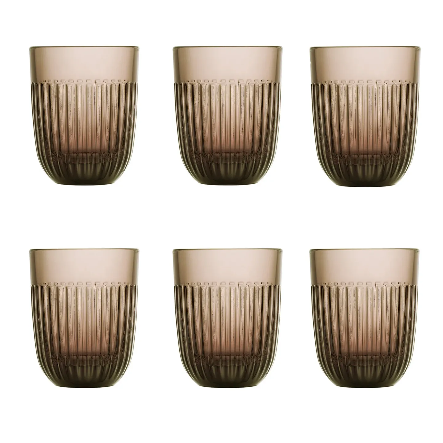 La Rochère Ouessant Wasserglas 29 cl 6er-Pack Mocca