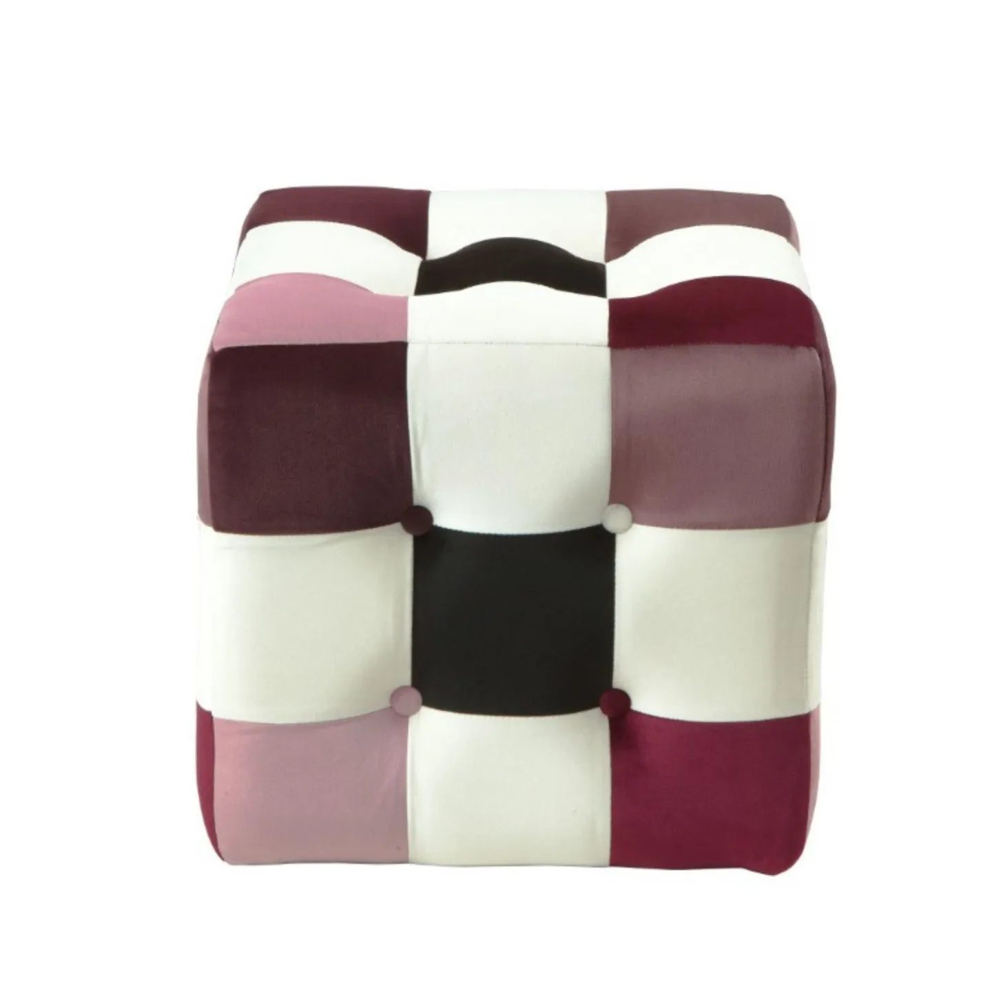 Peticire Sittpuff 42 cm - Röd vit svart