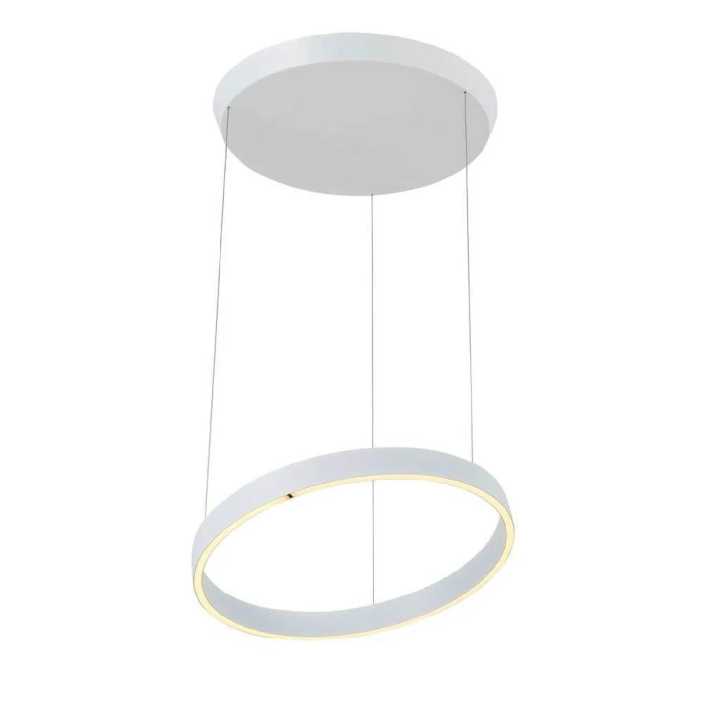 EOS 360 Pendelleuchte Large White - Loom Design - Wohnzimmer - Aluminium - Einflammig