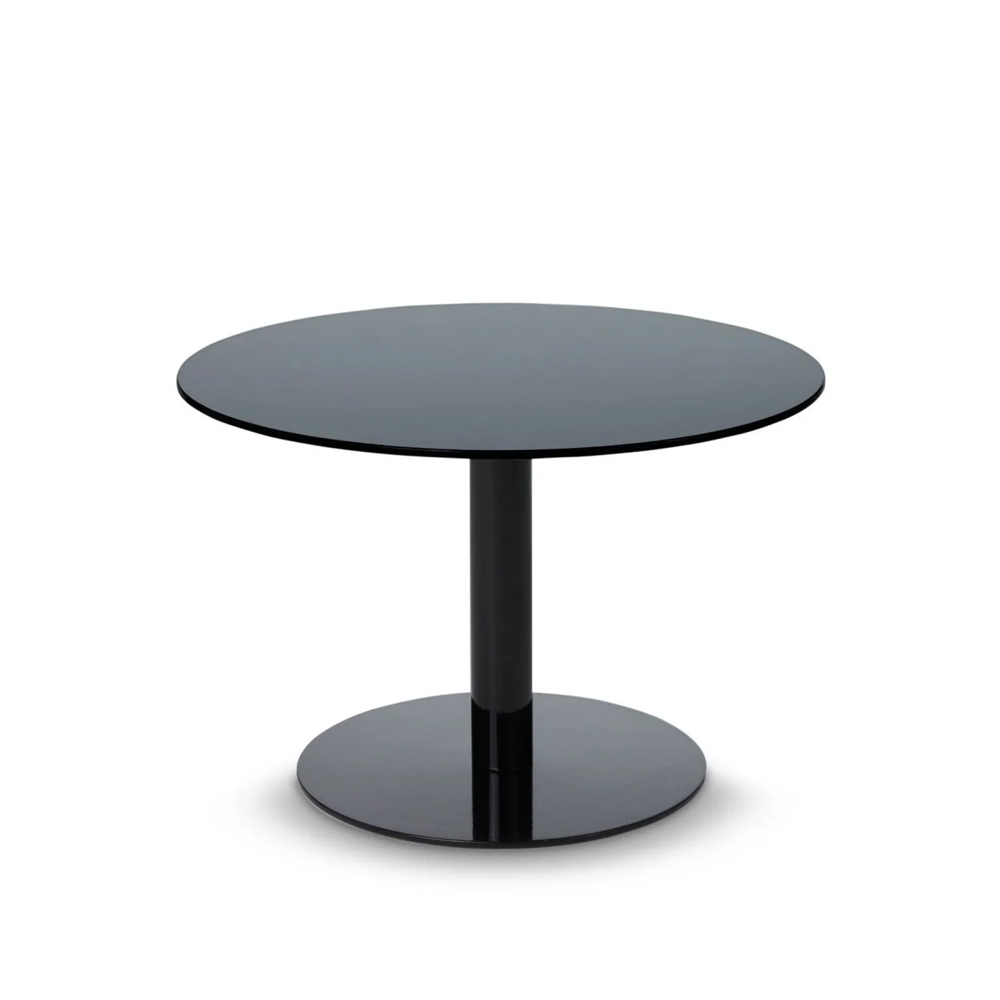 Tom Dixon - Flash Table Circle Black - Sidobord - Svart - Glas/Metall